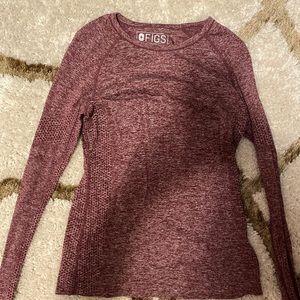 FIGS women's Heather Burgundy Salta - Underscrub